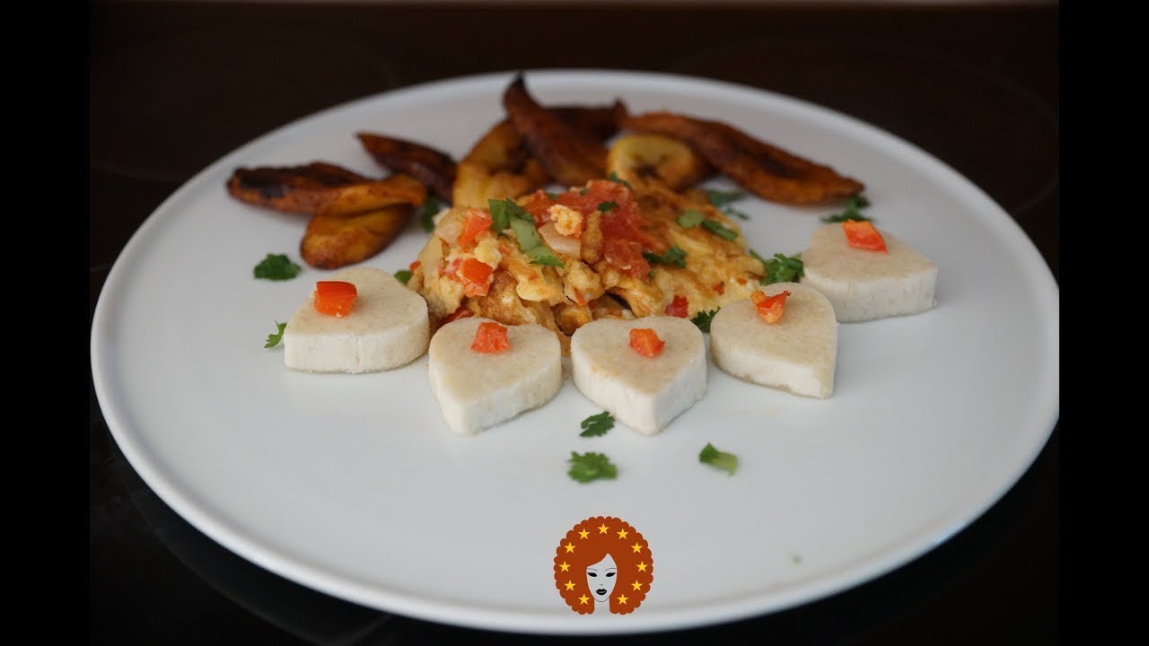 Fried Egg, Yam and Fried Plantain | Nigerian breakfast recipe