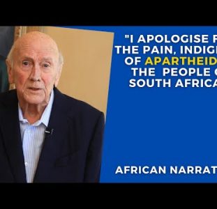 I Apologise For The Evils Of Apartheid – FW De Klerk, South Africa’s Last Apartheid President