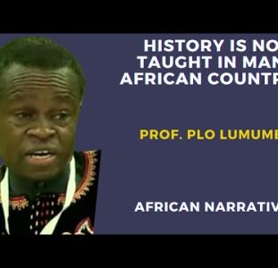History Is Not Taught In Many African Countries | PLO Lumumba