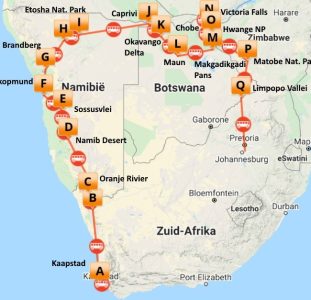 Op avontuur door Namibië, Botswana & Zimbabwe (27 dagen)