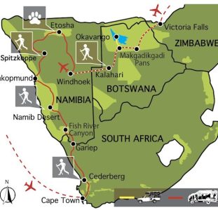 Het hart van Afrika, van Kaapstad tot Victoria watervallen (24 dagen)