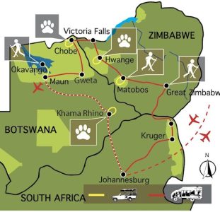 Wildlife Avontuur Zimbabwe en Botswana (20 dagen)